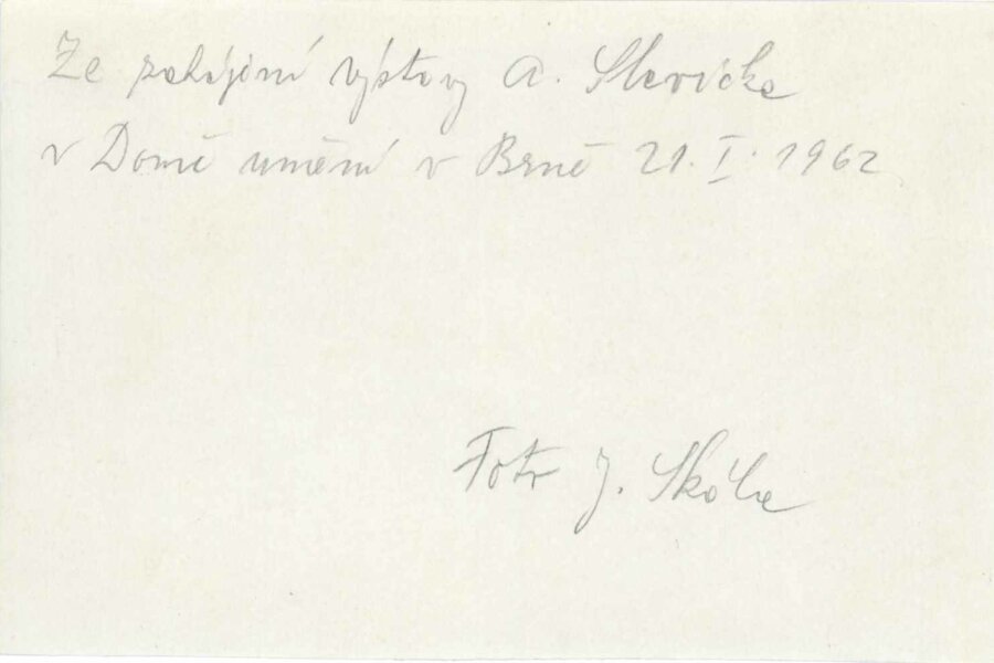 © Fotograf Jaroslav Skála, Archiv Dům umění města Brna